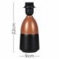 27 Picture Torp Copper & Black LED Touch Lamp with Rotating Shade