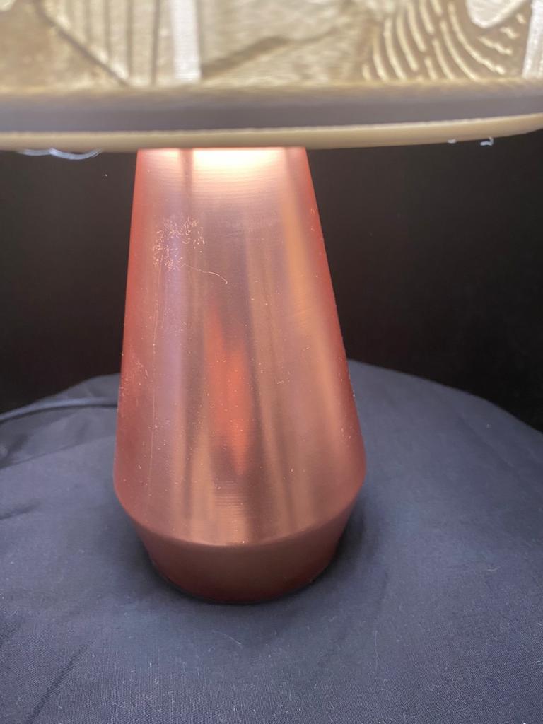 27 Picture Maya Copper LED Touch Lamp with Rotating Shade