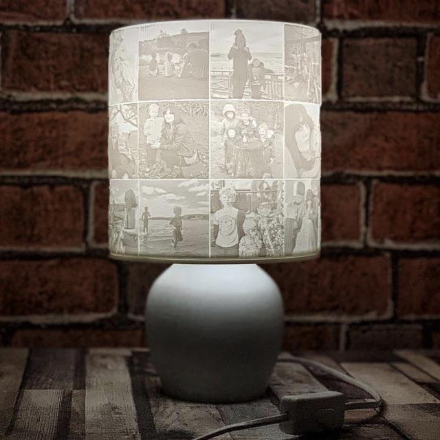 memory Shades, Sculpted Photo Lampshade 